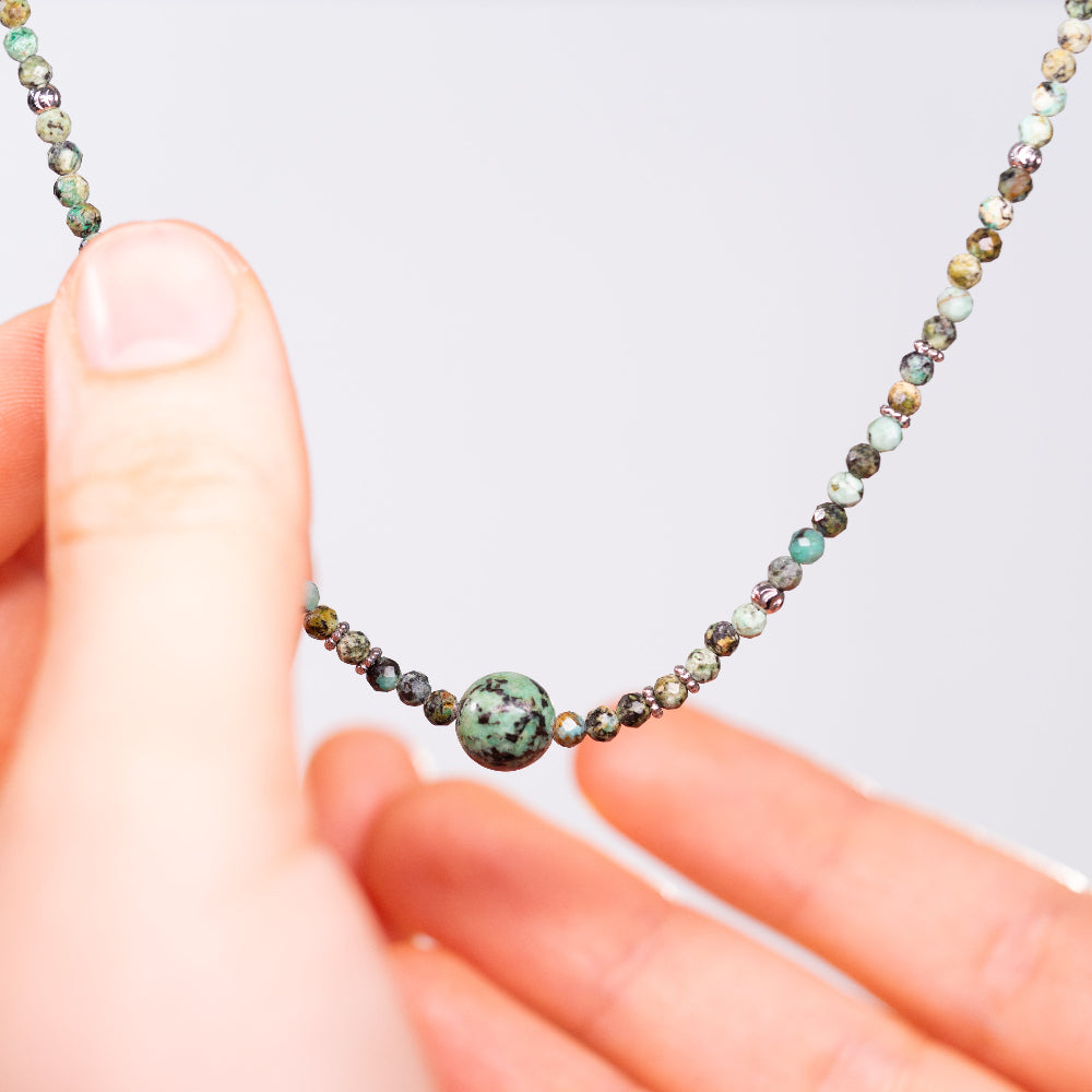 Collier Célia en Turquoise Africaine