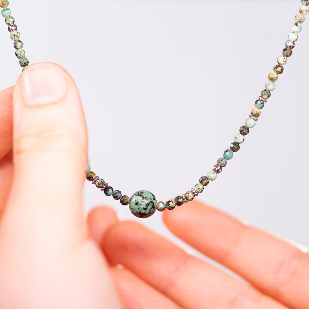 Collier Célia en Turquoise Africaine
