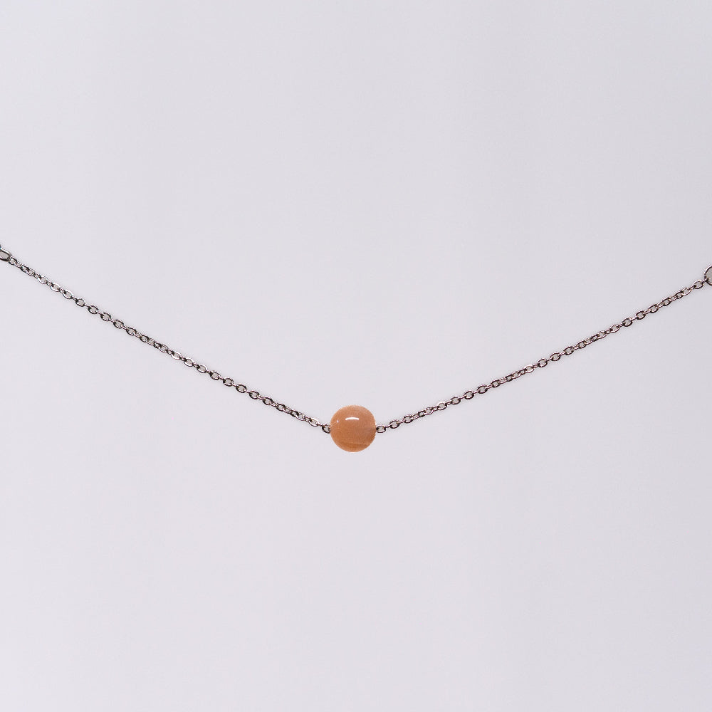 Bracelet Pierre du Soleil Séverine - Acier Inoxydable Argent