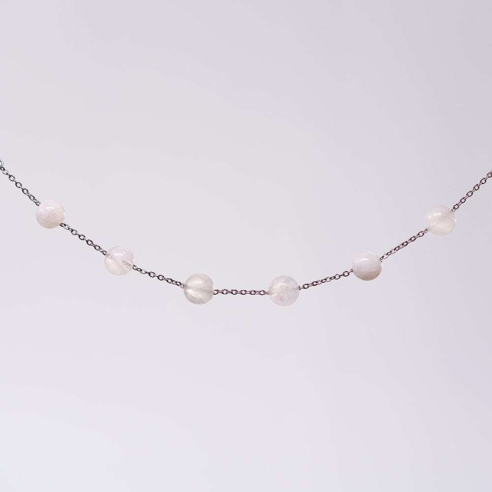 Bracelet Pierre de Lune Cassandra - Acier Inoxydable Argent