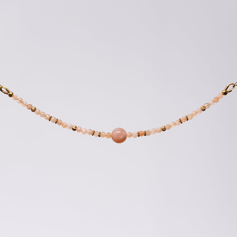 Bracelet Pierre du Soleil Célia - Acier Inoxydable Or