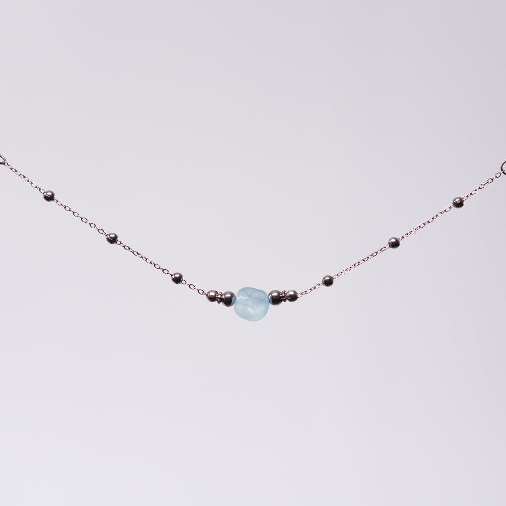 Bracelet Aigue Marine Eva - Acier inoxydable Argent