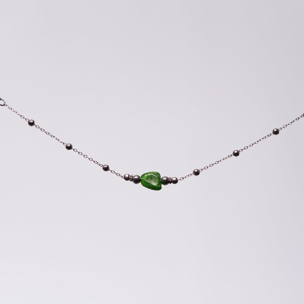 Bracelet Diopside Eva - Acier Inoxydable Argent