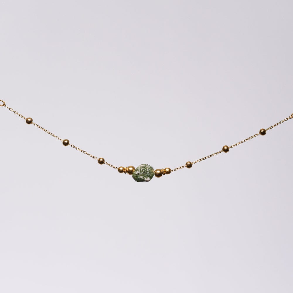 Bracelet Diopside Eva - Acier Inoxydable Or