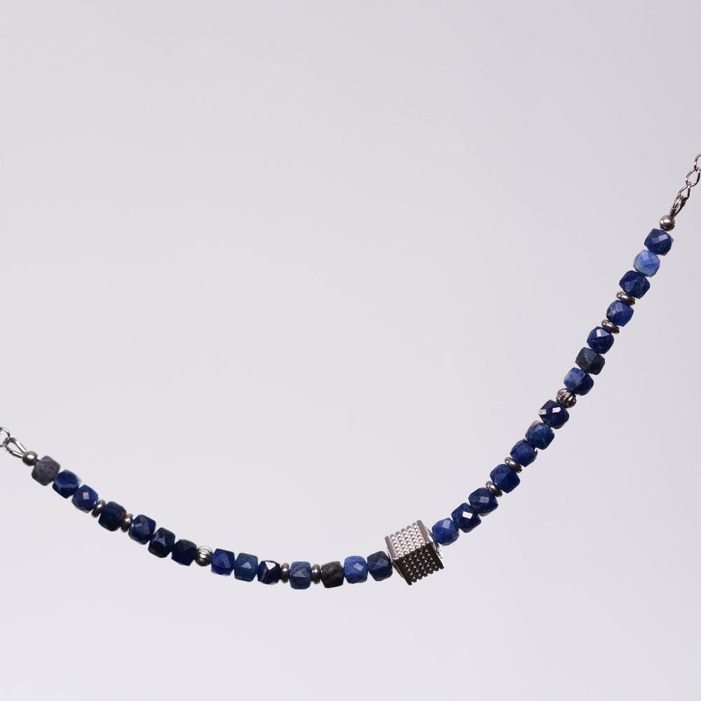 Bracelet Sodalite Gabriel - Acier Inoxydable Argent