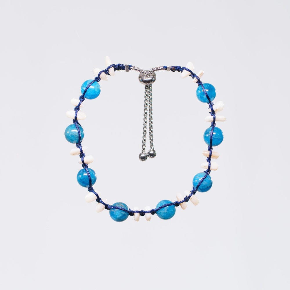 Bracelet Apatite Cédric - Acier Inoxydable Argent