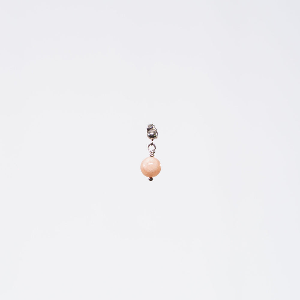 Boucle Oreille Pierre du Soleil Séverine - Acier Inoxydable Argent