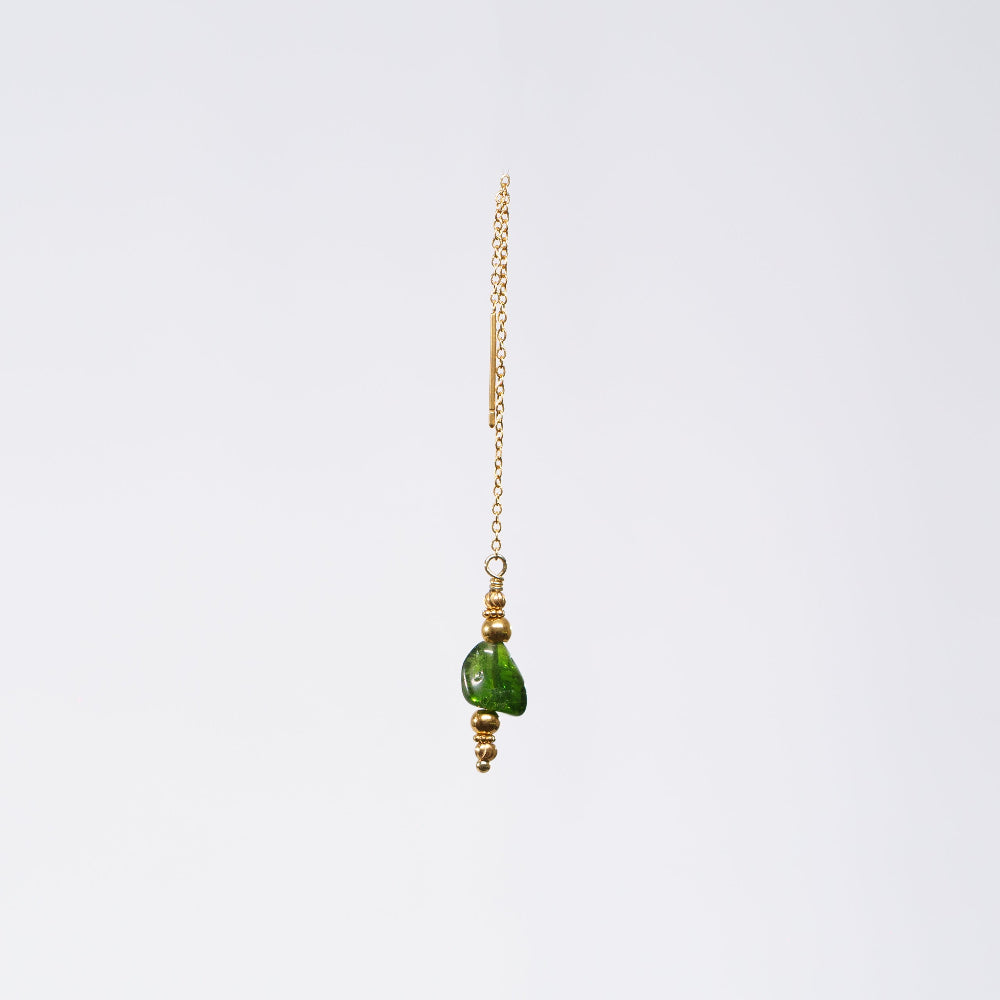 Boucle Oreille Améthyste Eva - Acier Inoxydable Or
