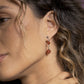 Boucles d'Oreilles Cornaline Emma Argent