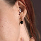 Boucles d'Oreilles Tourmaline Noire Severine Or