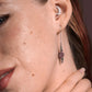 Boucles d'Oreilles Tourmaline Rose Eva Argent