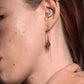 Boucles d'Oreilles Tourmaline Rose Eva Or