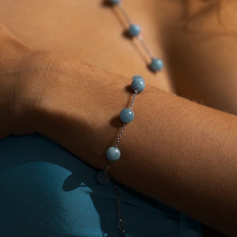Bracelet Amazonite Cassandra Argent