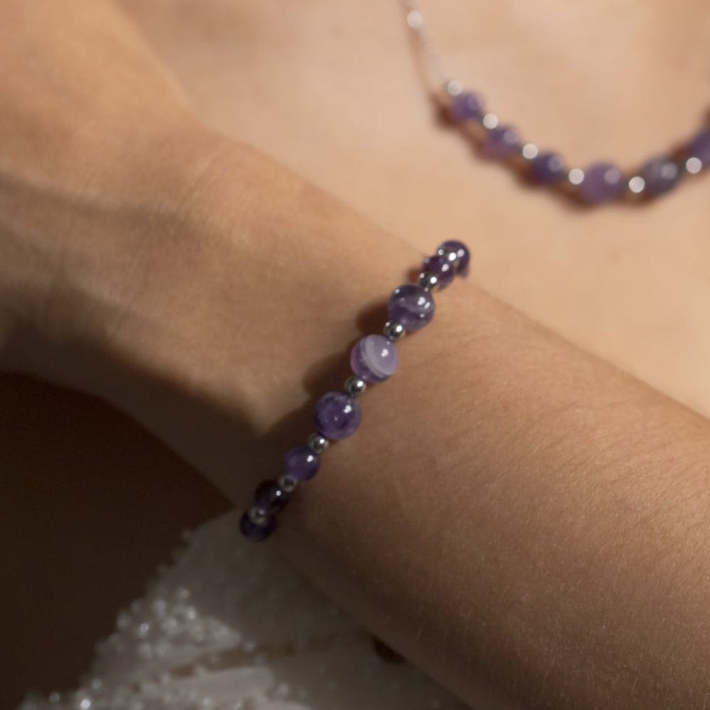 Bracelet Améthyste Emma Argent