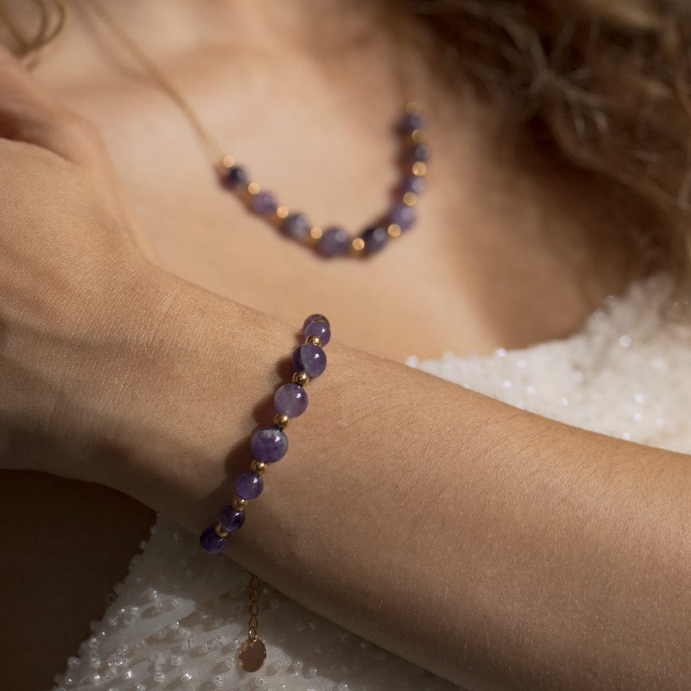 Bracelet Améthyste Emma Or