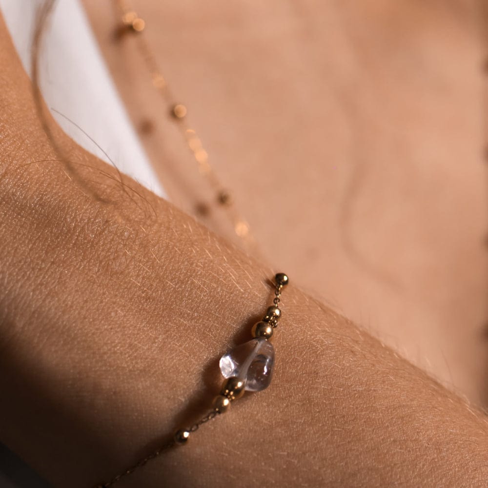 Bracelet Amethyste Eva Or