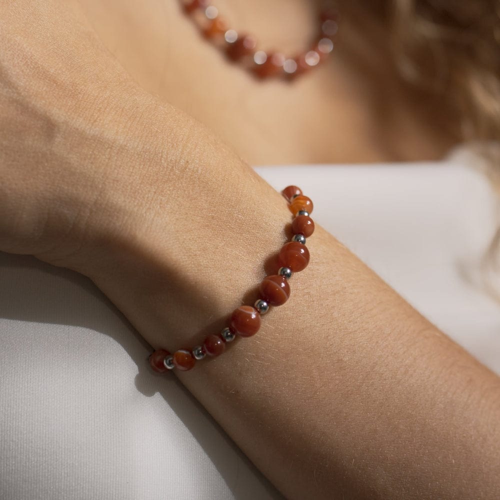 Bracelet Cornaline Emma Argent