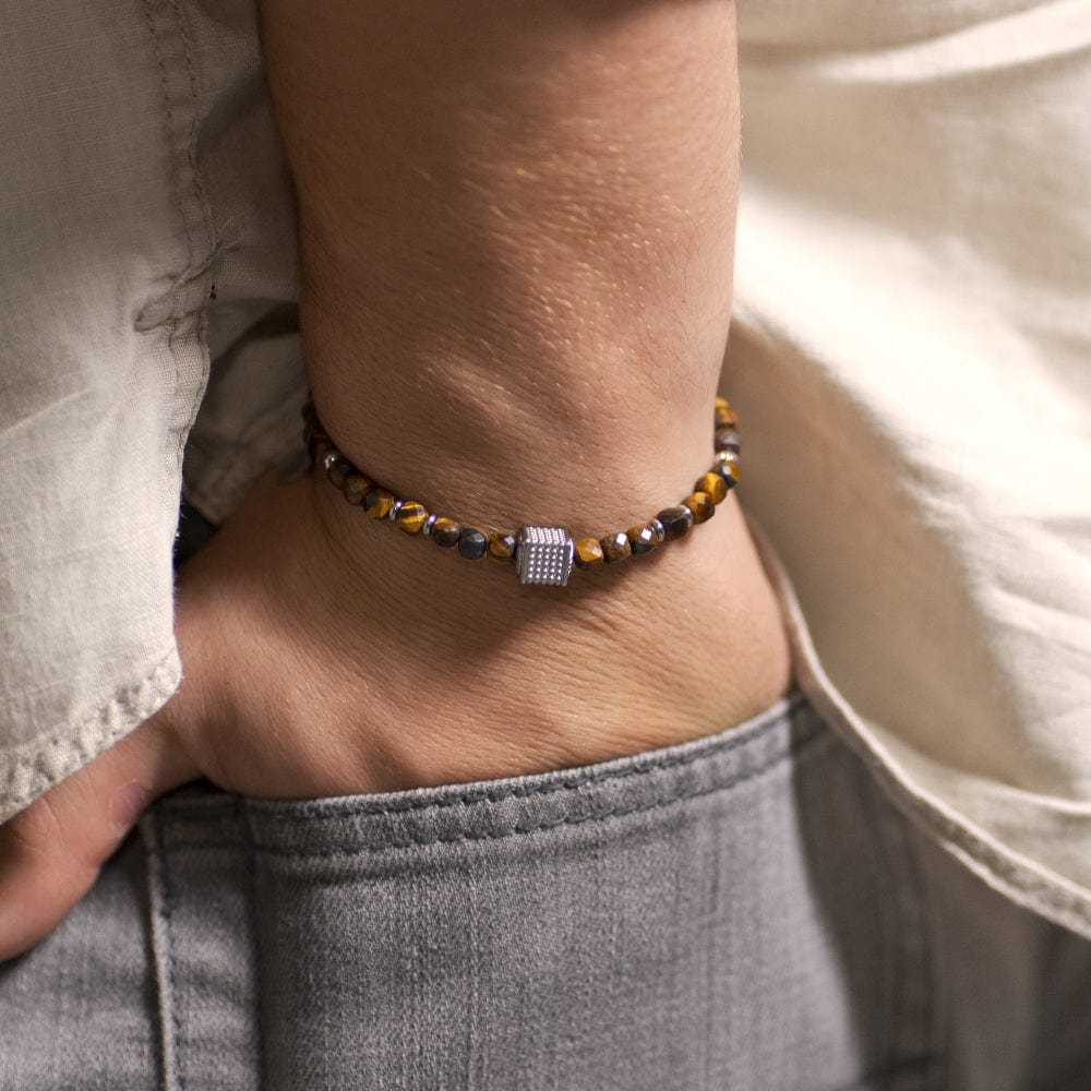 Bracelet Œil de Tigre Gabriel Argent