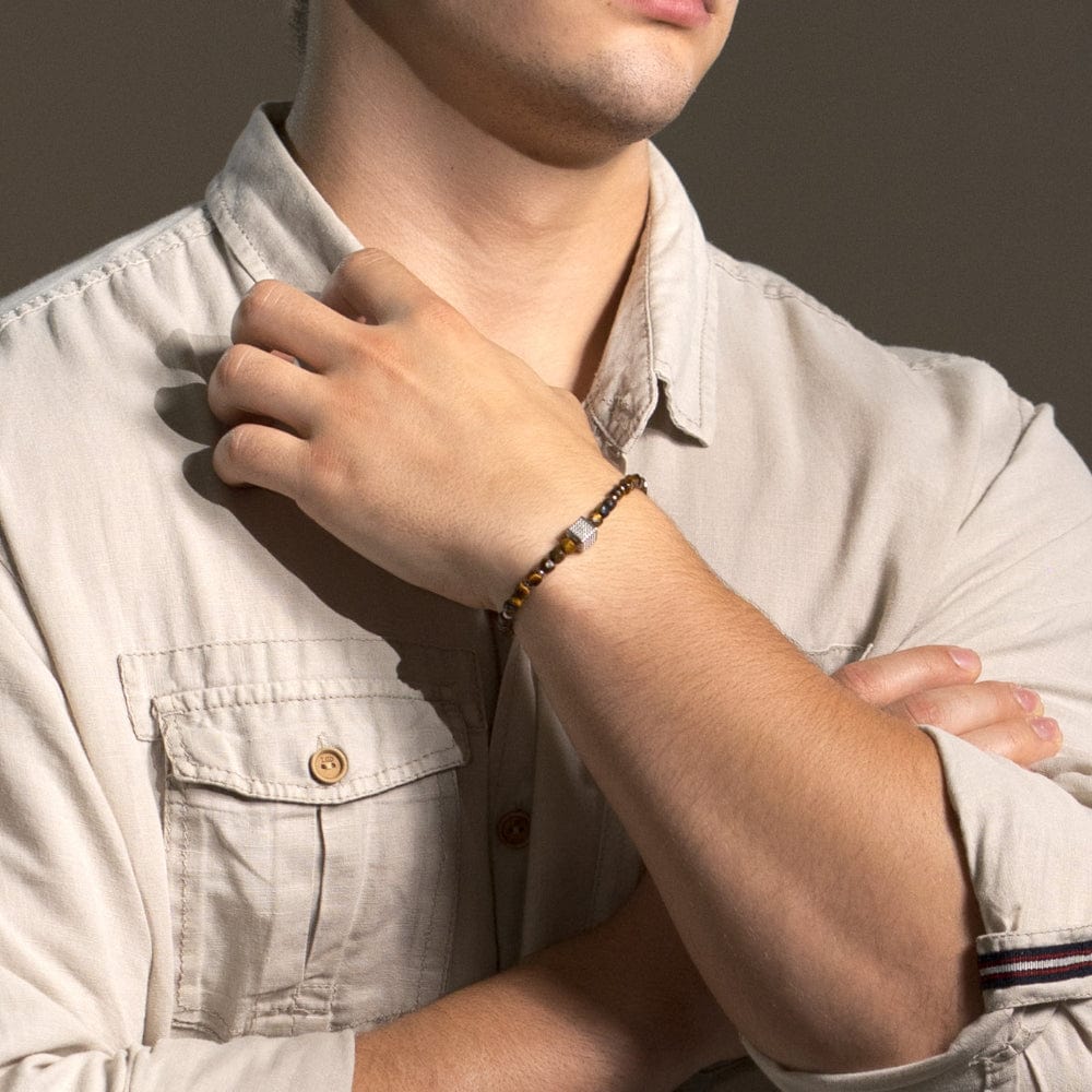 Bracelet Œil de Tigre Gabriel Argent Porter