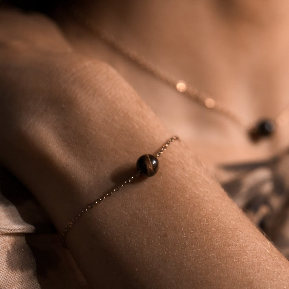 Bracelet Œil de Tigre Severine Or