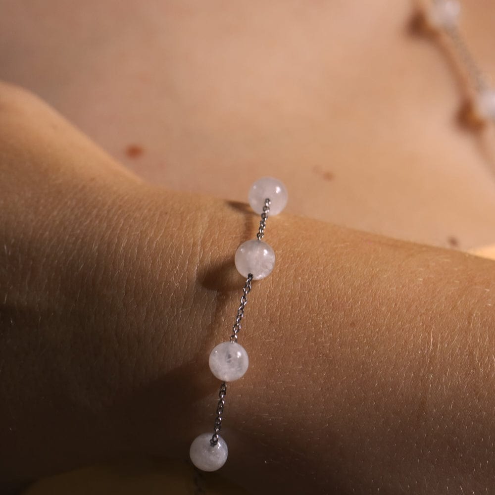 Bracelet Pierre de Lune Cassandra Argent