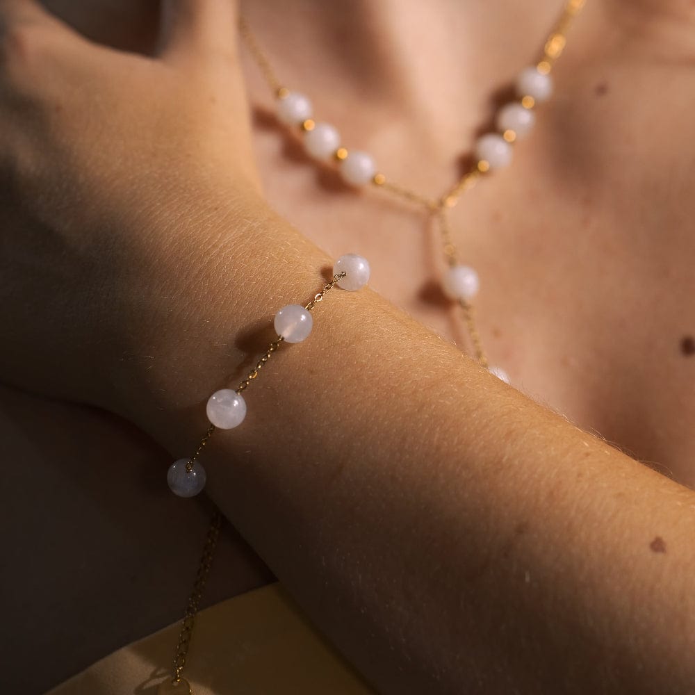 Bracelet Pierre de Lune Cassandra Or