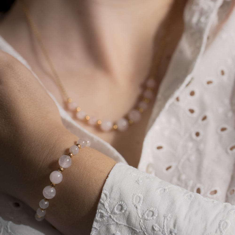 Bracelet Quartz Rose Emma Or