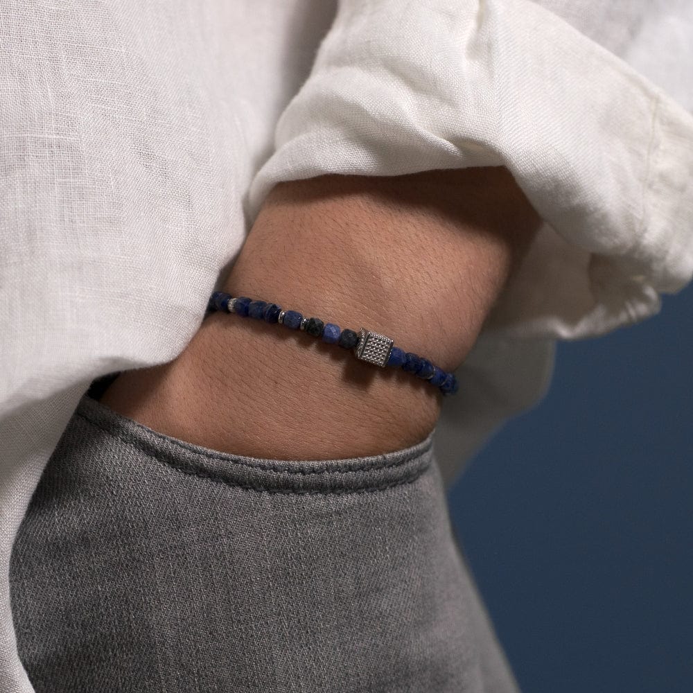 Bracelet Sodalite Gabriel Argent 02