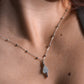 Collier Aigue Marine Eva Argent