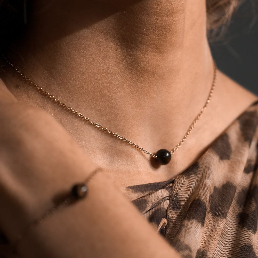 Collier Œil de Tigre Severine Or