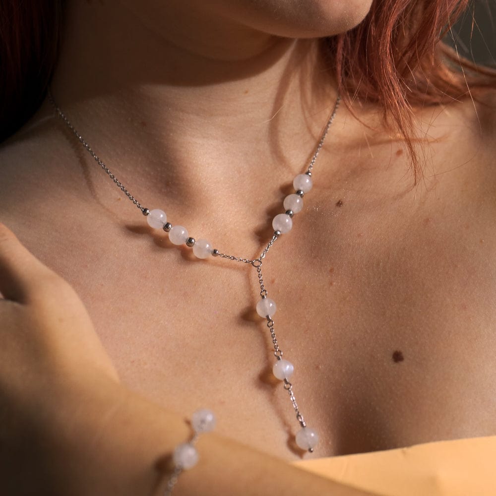 Collier Pierre de Lune Cassandra Argent