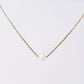 Collier en Sélénite Séverine - Acier inoxydable Or