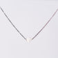 Collier en Sélénite Séverine - Acier inoxydable Argent