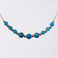Collier en Apatite - Acier Inoxydable Or