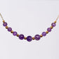 Collier en Améthyste - Acier Inoxydable Or