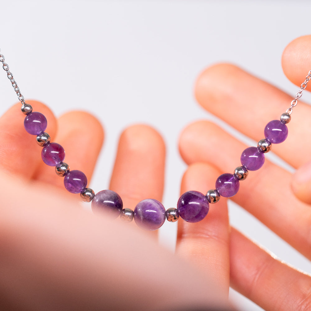 Collier Emma en Améthyste