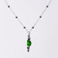 Collier en Diopside Eva - Acier Inoxydable Argent