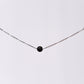 Bracelet tourmaline Noir Séverine - Acier Inoxydable Argent