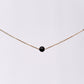 Bracelet Tourmaline Noir Séverine - Acier Inoxydable Or