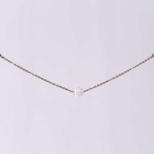 Bracelet Sélénite Séverine - Acier Inoxydable Argent