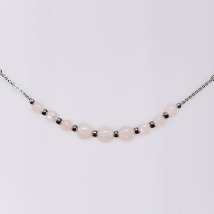 Bracelet Quartz Rose Emma - Acier inoxydable Argent