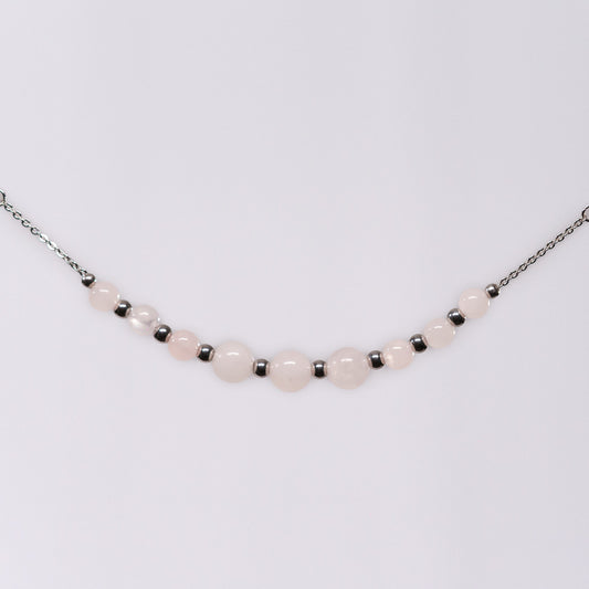 Bracelet Quartz Rose Emma - Acier inoxydable Argent