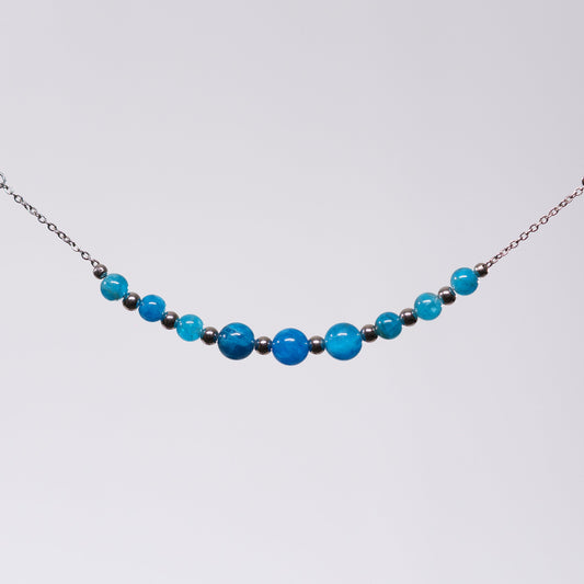 Bracelet Apatite Emma - Acier Inoxydable Argent