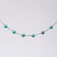 Bracelet Amazonite Cassandra - Acier Inoxydable Argent