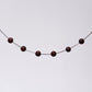 Bracelet Grenat Cassandra - Acier Inoxydable Argent