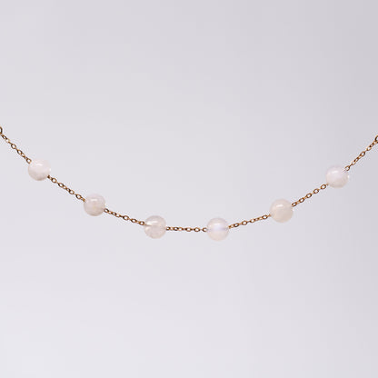 Bracelet Pierre de Lune Cassandra - Acier Inoxydable Or