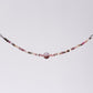 Bracelet Tourmaline Rose Célia - Acier Inoxydable Argent