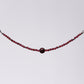 Bracelet Grenat Célia - Acier Inoxydable Argent