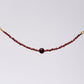 Bracelet Grenat Célia - Acier Inoxydable Or