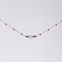 Bracelet Aigue Marine Eva - Acier inoxydable Argent